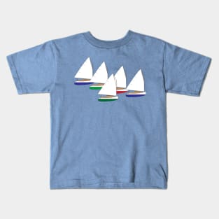 Cape Cod Catboats Racing Kids T-Shirt